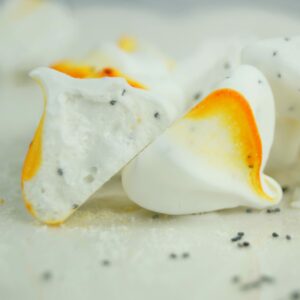 Meringues au citron pavot 🍋