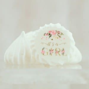 Meringue personnalisée Baby Shower & chic