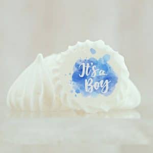 Meringue personnalisée Baby Shower & It's a Boy