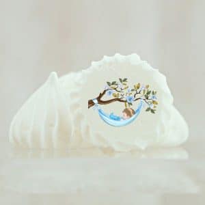 Meringue personnalisée Baby Shower & nature