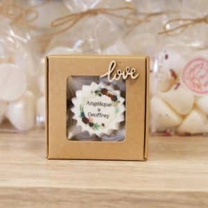 Meringue personnalisée mariage & romantique