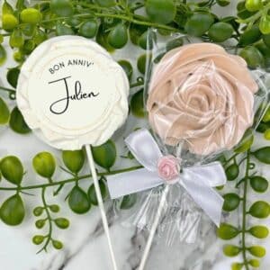 Lot de 12 Sucettes personnalisées spécial anniversaire