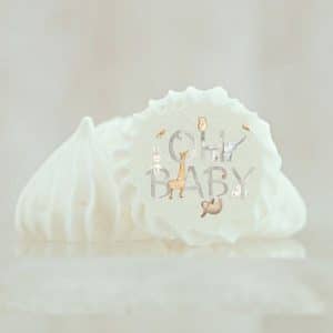 Meringue personnalisée Baby Shower & animaux