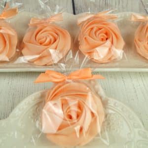 Rosace en meringue orange